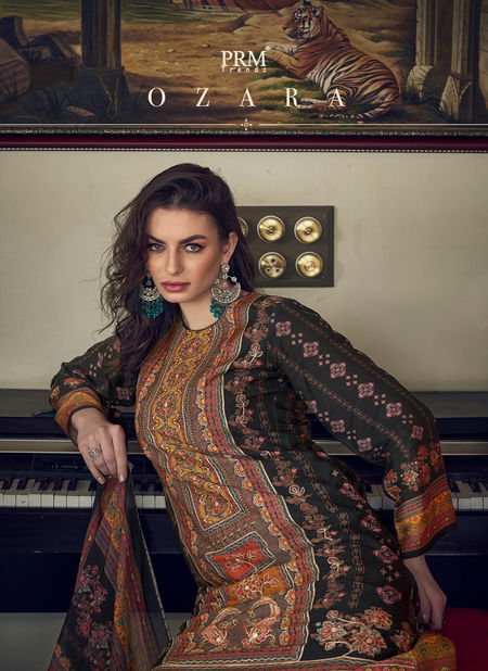 Ozara By Prm Printed Dress Material Wholesale Clothing Distributors In India Catalog